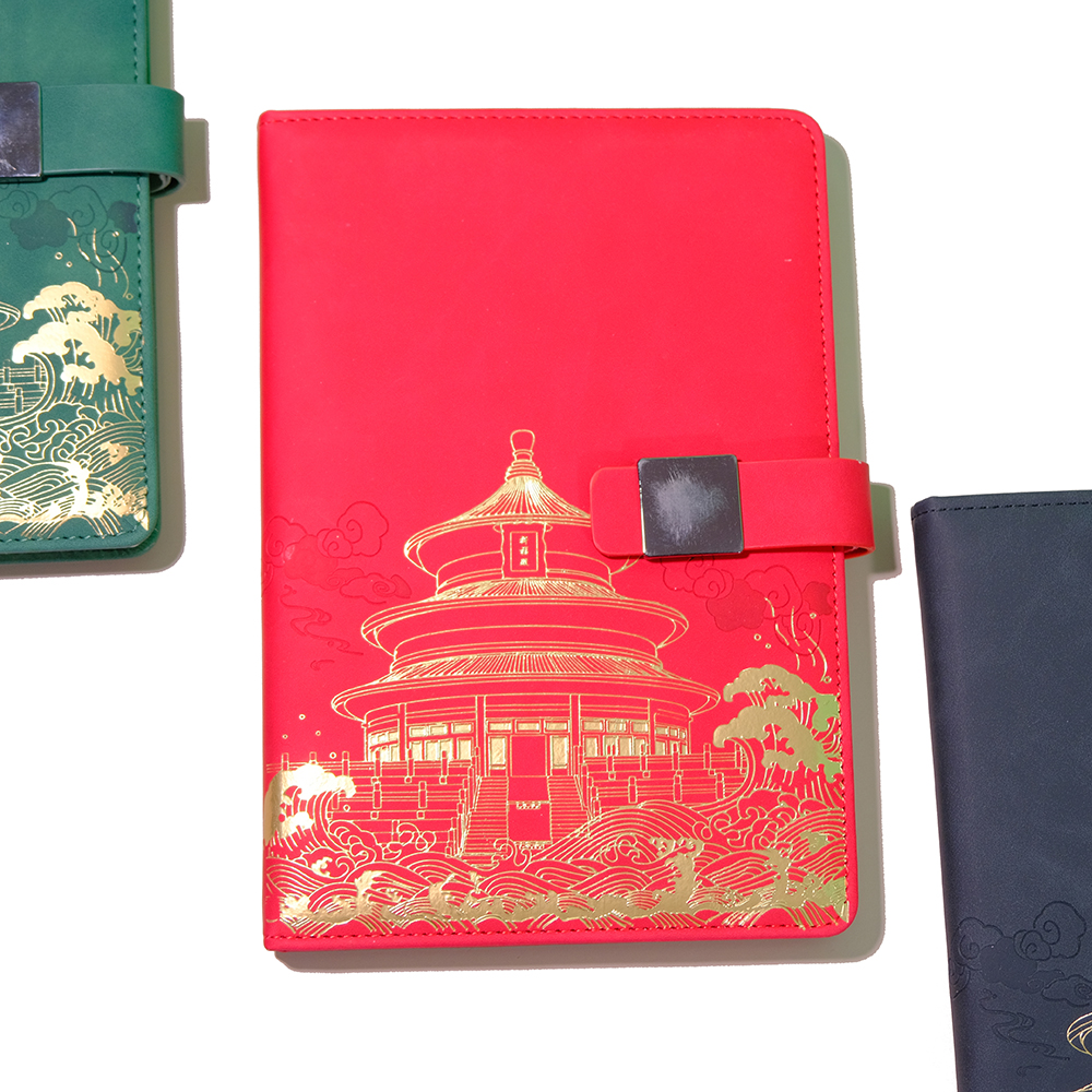 مجموعة هدايا HSS Pu Leather Notebook مجموعة هدايا National Trend Notebook ، بما في ذلك القلم وكأس المياه وحقيبة الهدايا