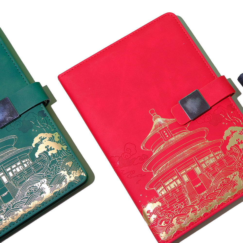 مجموعة هدايا HSS Pu Leather Notebook مجموعة هدايا National Trend Notebook ، بما في ذلك القلم وكأس المياه وحقيبة الهدايا