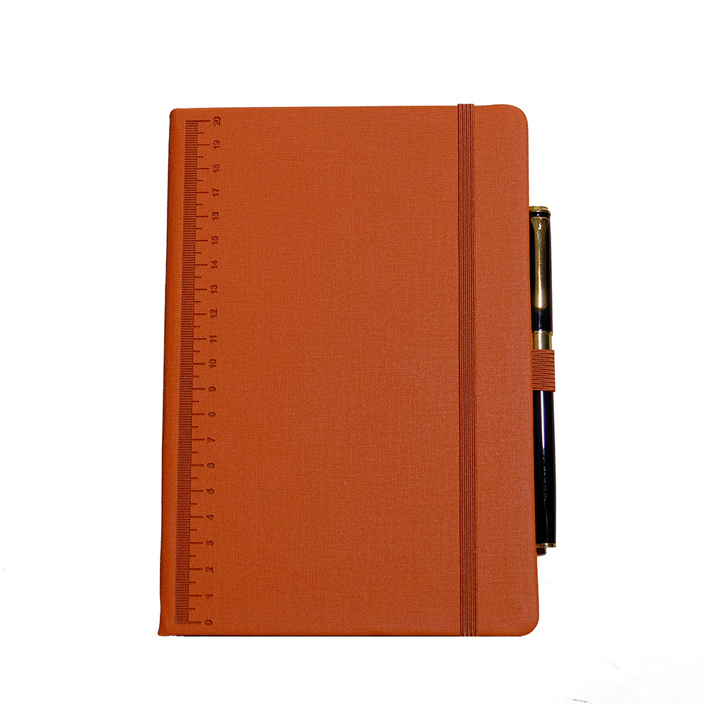 PU Gardcover Notebook مع الأشرطة مع القلم